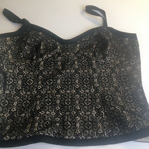 ELIE TAHARI Bustier Black Lace